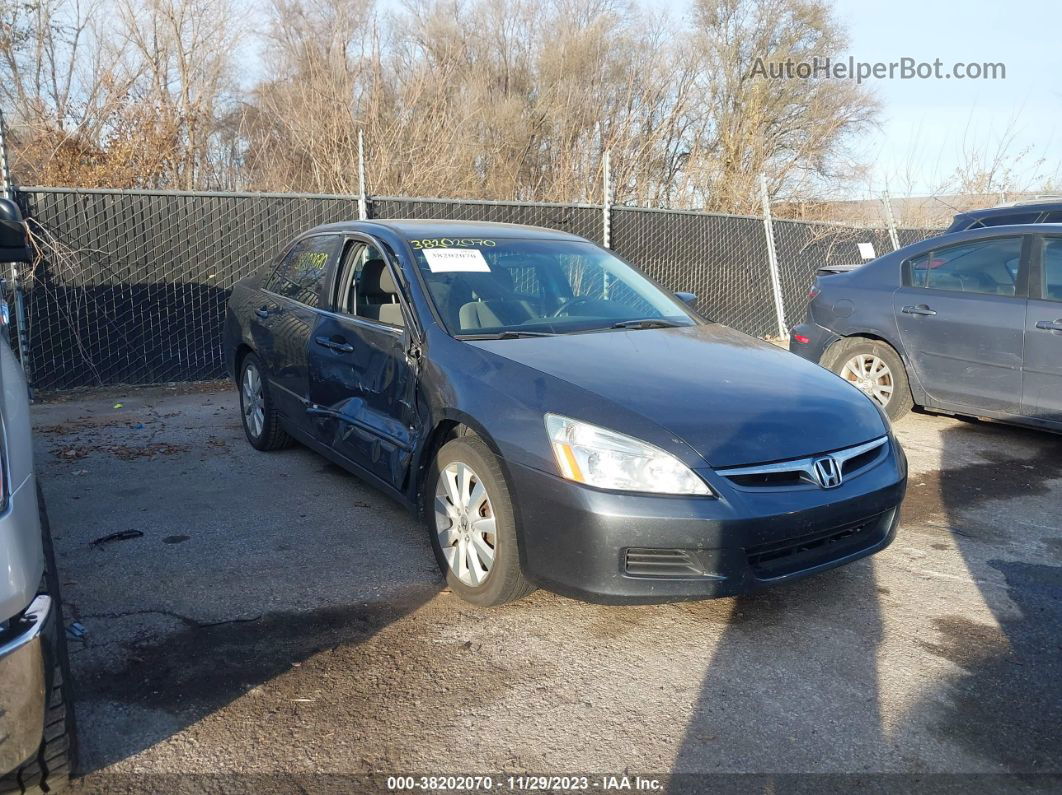 2007 Honda Accord 3.0 Se Gray vin: 1HGCM66497A068897