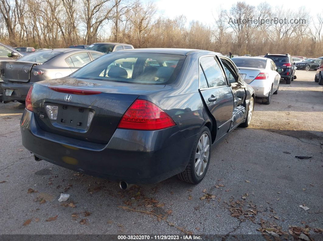 2007 Honda Accord 3.0 Se Gray vin: 1HGCM66497A068897