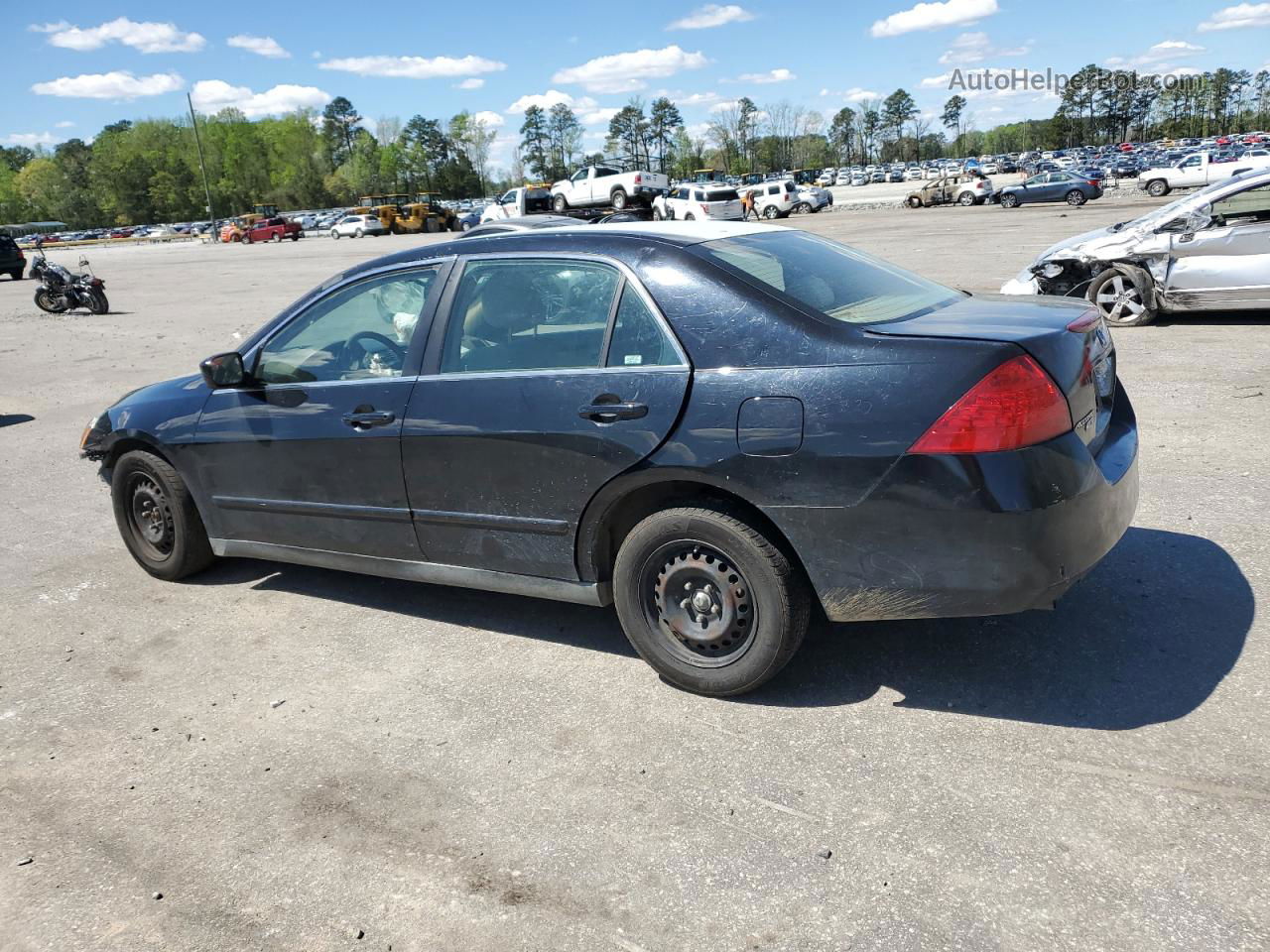 2007 Honda Accord Se Черный vin: 1HGCM66497A101512