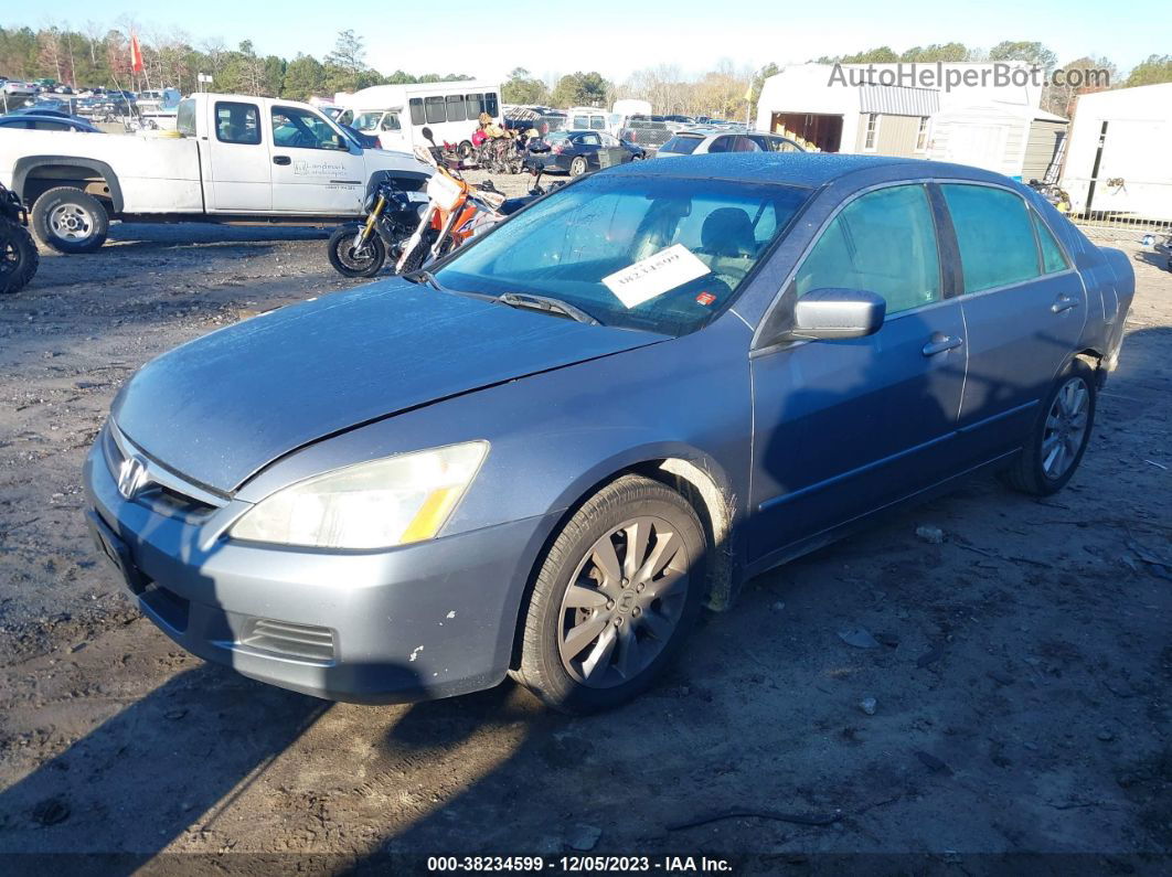 2007 Honda Accord 3.0 Se Gray vin: 1HGCM664X7A040445