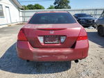 2007 Honda Accord Se Темно-бордовый vin: 1HGCM664X7A065491