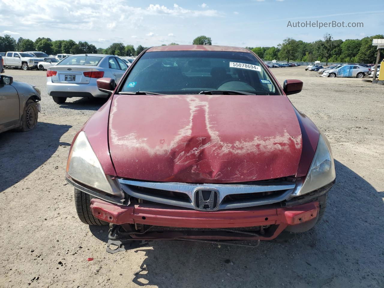 2007 Honda Accord Se Maroon vin: 1HGCM664X7A065491