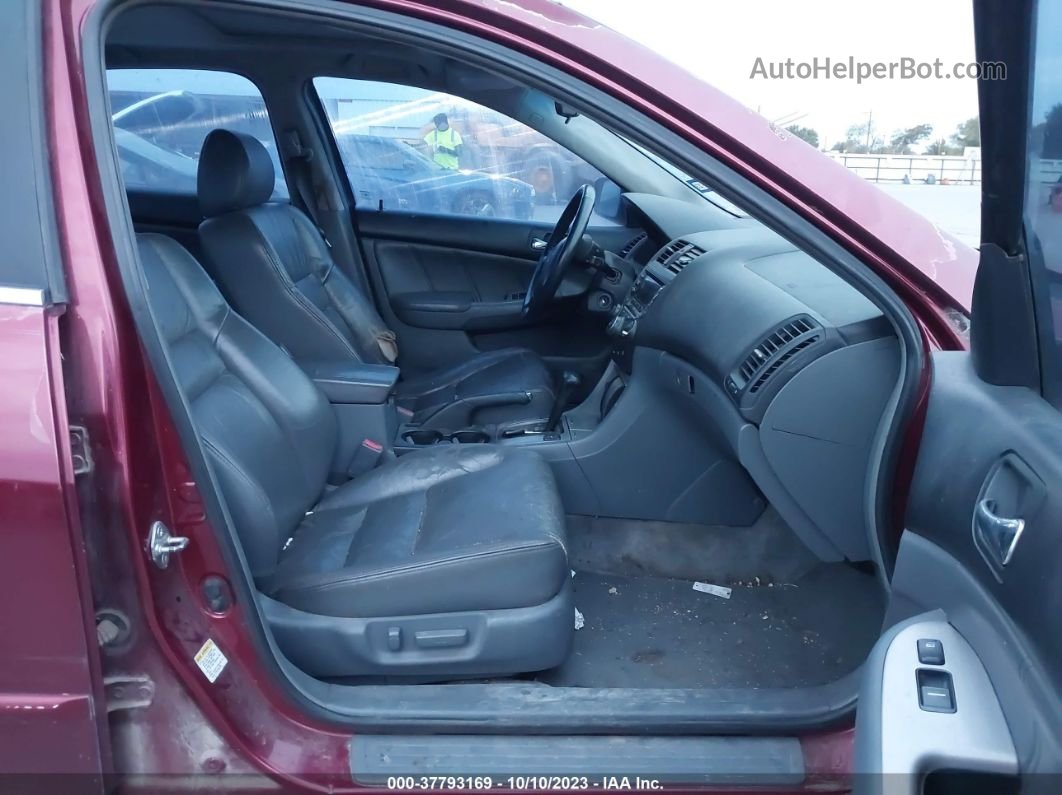 2005 Honda Accord Sdn Ex-l V6 Maroon vin: 1HGCM66505A026737