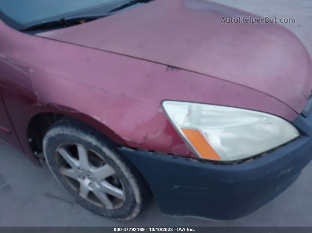 2005 Honda Accord Sdn Ex-l V6 Maroon vin: 1HGCM66505A026737