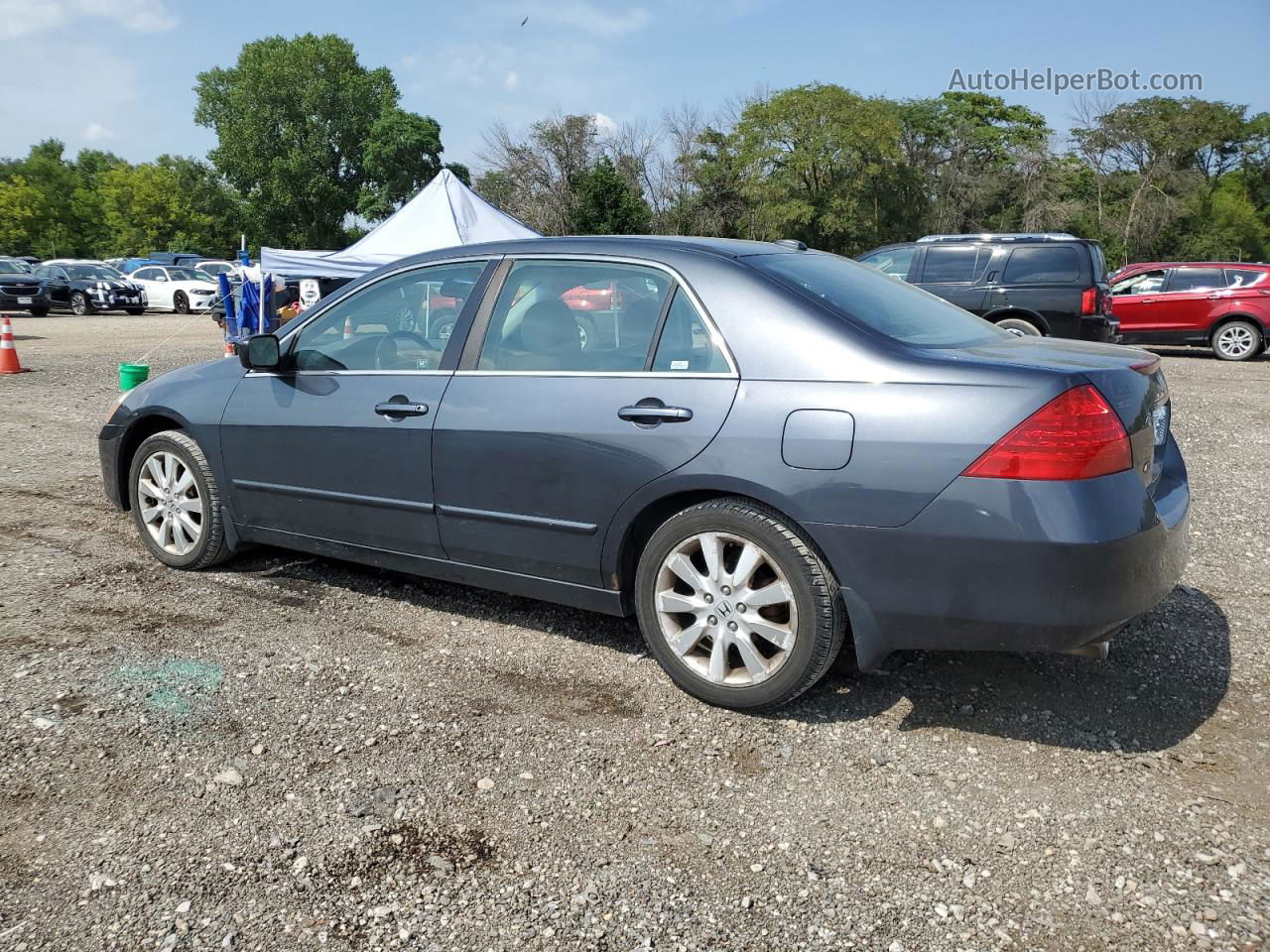 2007 Honda Accord Ex Gray vin: 1HGCM66507A006541