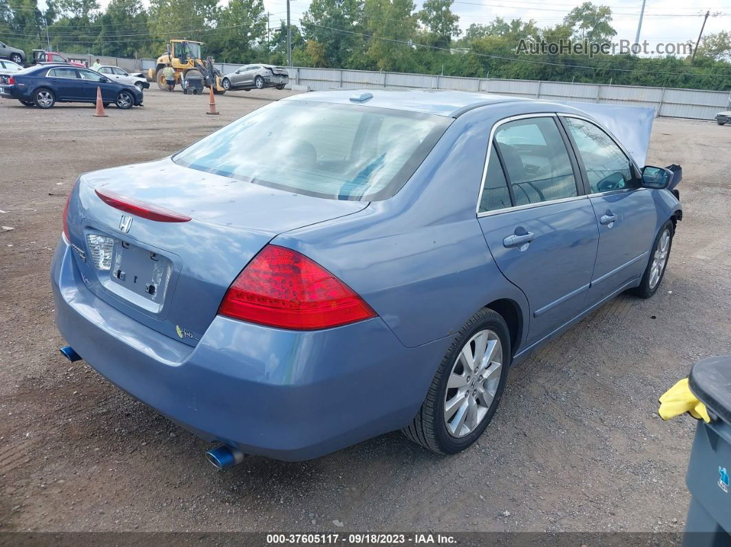 2007 Honda Accord Sdn Ex-l Light Blue vin: 1HGCM66517A042724