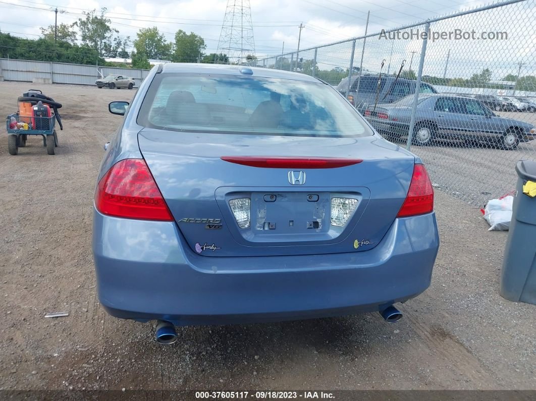 2007 Honda Accord Sdn Ex-l Light Blue vin: 1HGCM66517A042724