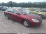 2005 Honda Accord Sdn Ex-l V6 Red vin: 1HGCM66525A011057