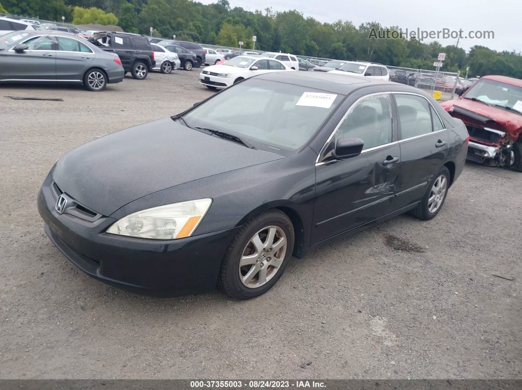 2005 Honda Accord Sdn Ex-l V6 Black vin: 1HGCM66525A040610