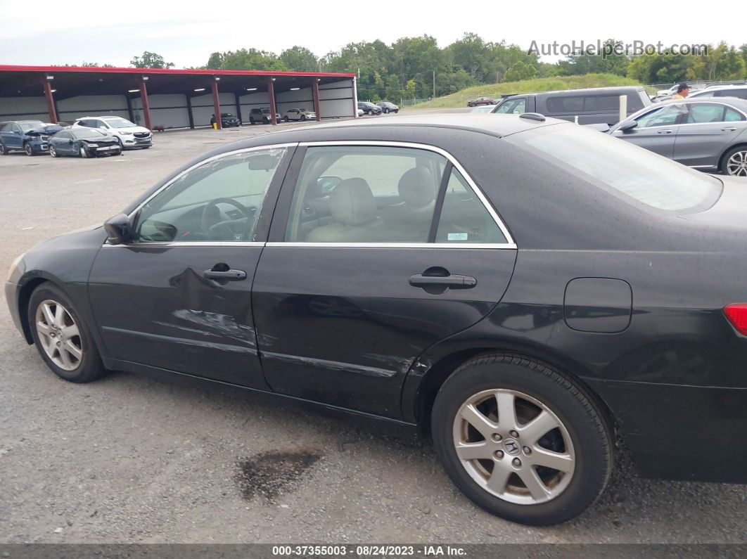 2005 Honda Accord Sdn Ex-l V6 Black vin: 1HGCM66525A040610