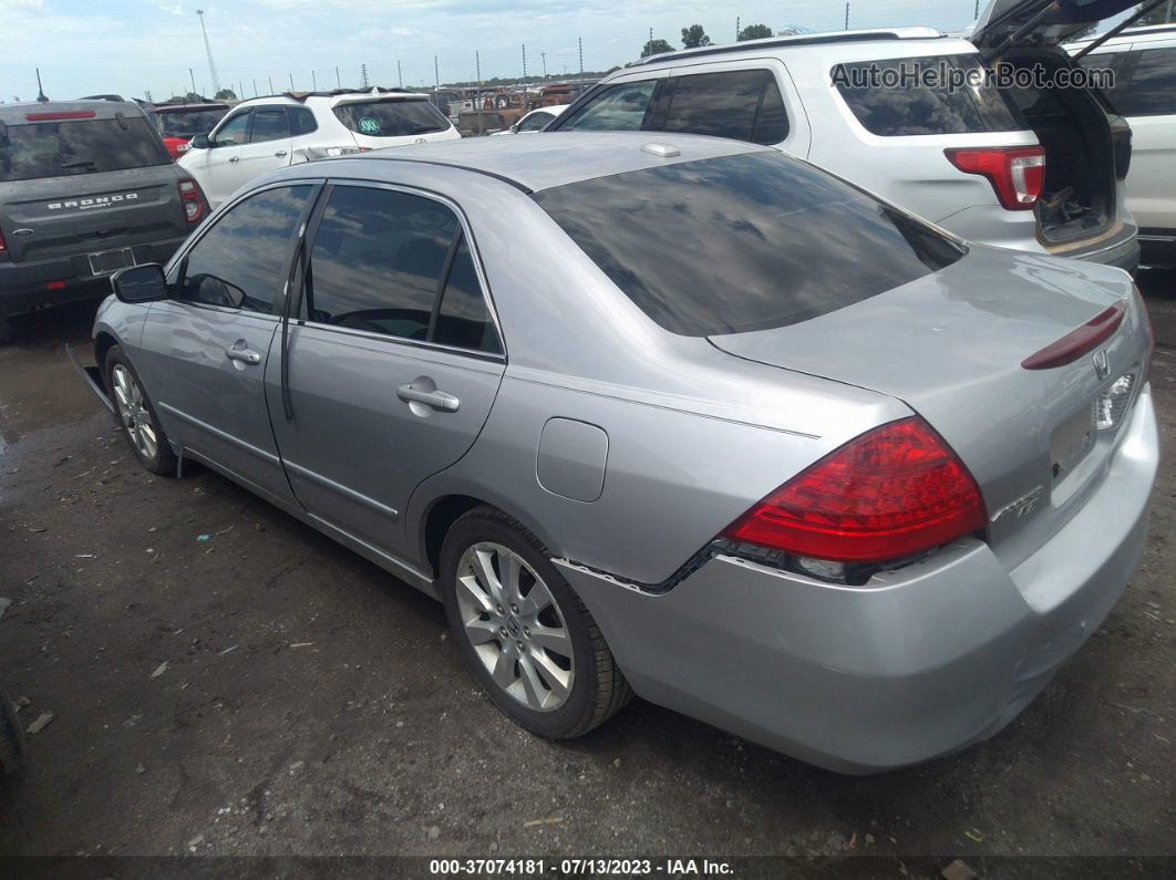 2007 Honda Accord Sdn Ex-l Silver vin: 1HGCM66527A028279