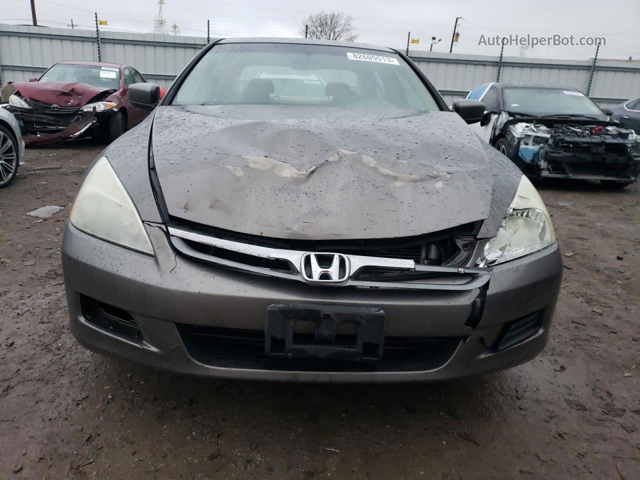 2007 Honda Accord Ex Gray vin: 1HGCM66527A029626