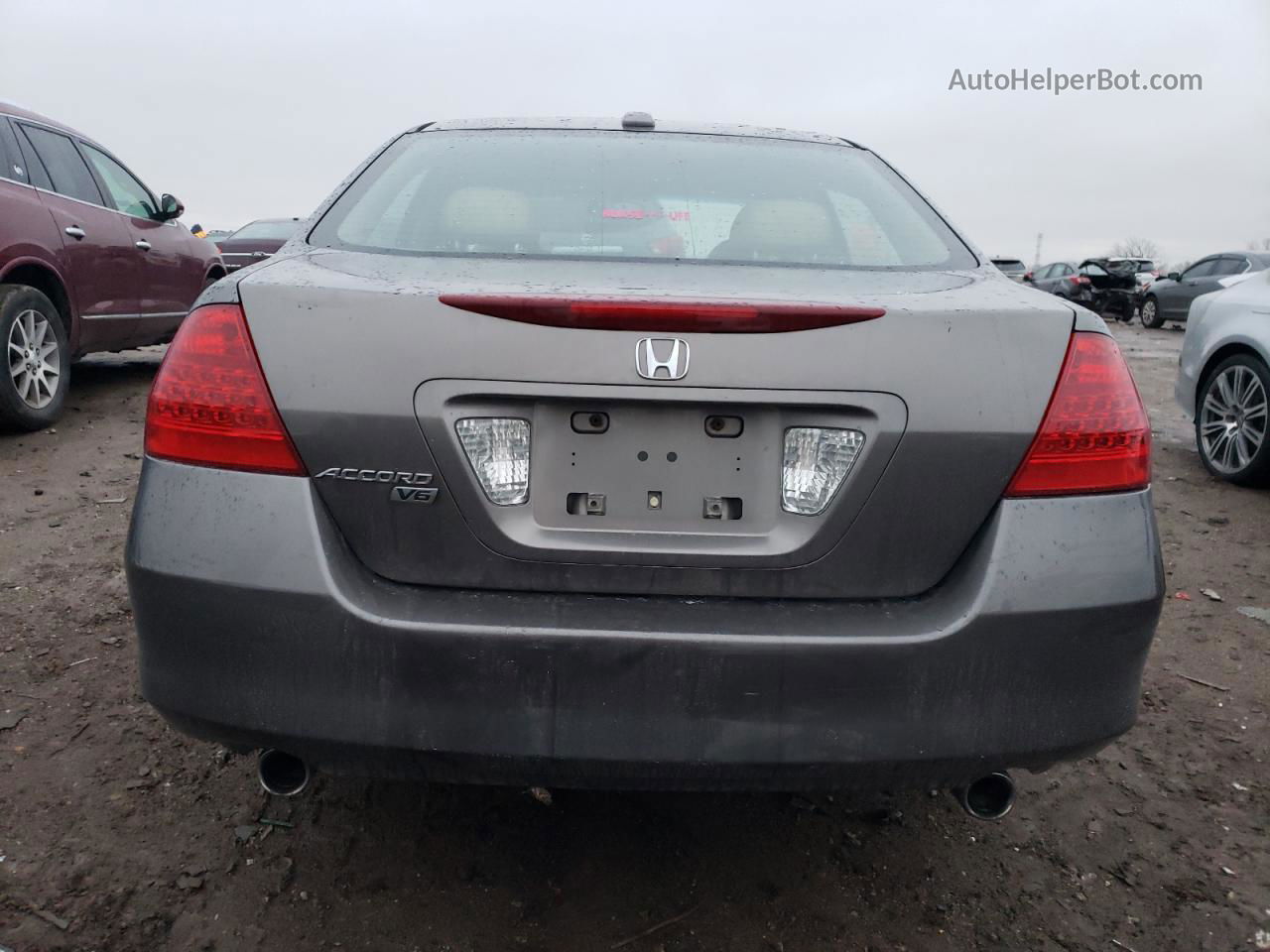 2007 Honda Accord Ex Серый vin: 1HGCM66527A029626