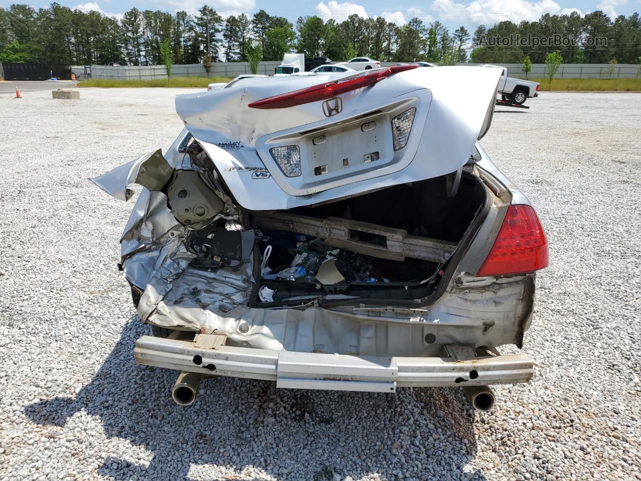 2007 Honda Accord Ex Silver vin: 1HGCM66527A067003