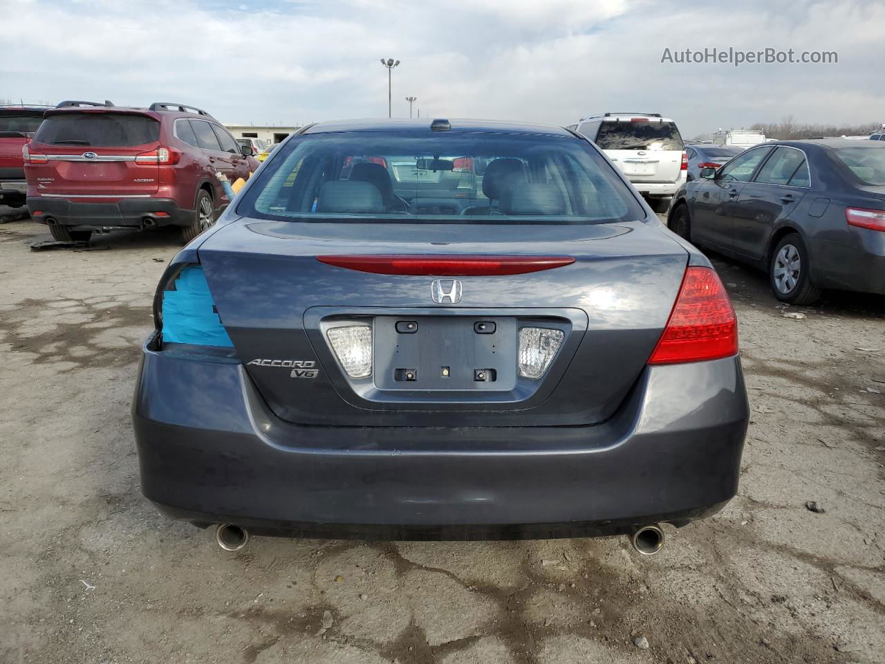 2007 Honda Accord Ex Gray vin: 1HGCM66527A070774