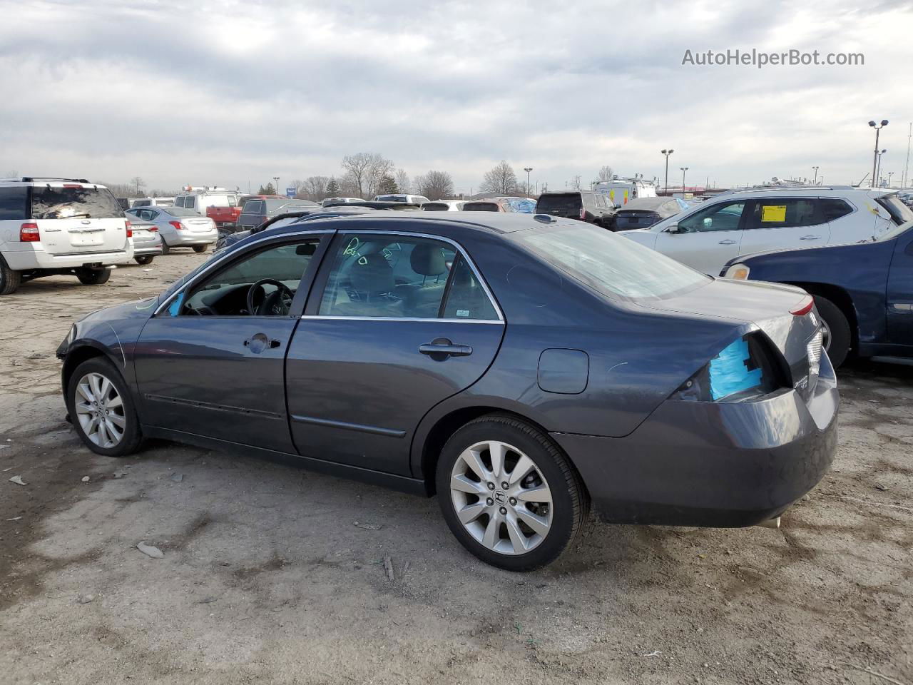 2007 Honda Accord Ex Gray vin: 1HGCM66527A070774