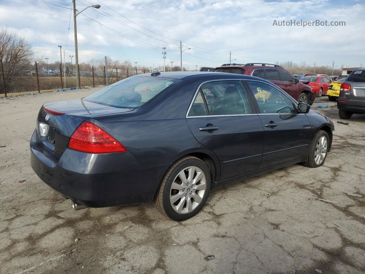 2007 Honda Accord Ex Gray vin: 1HGCM66527A070774