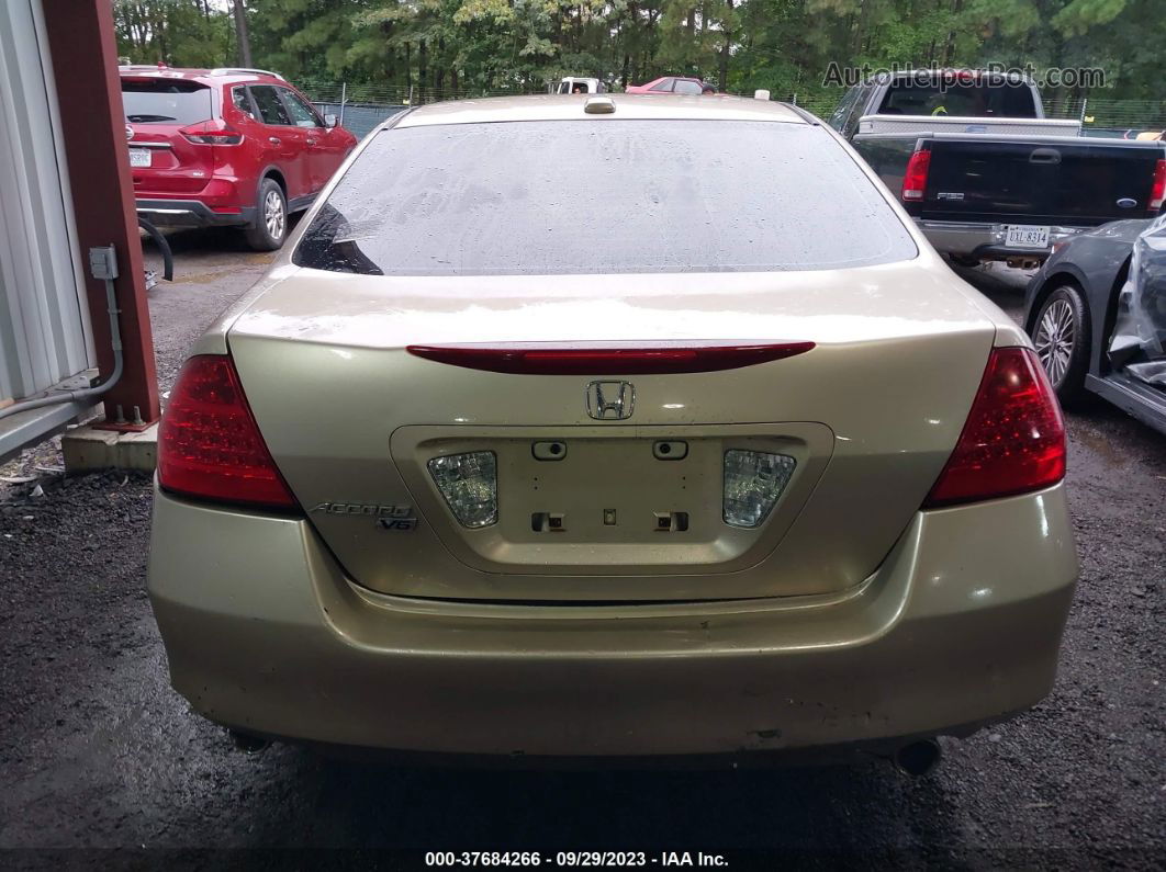 2007 Honda Accord 3.0 Ex Beige vin: 1HGCM66527A090927