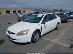 2005 Honda Accord Sdn Ex-l V6 White vin: 1HGCM66535A007745