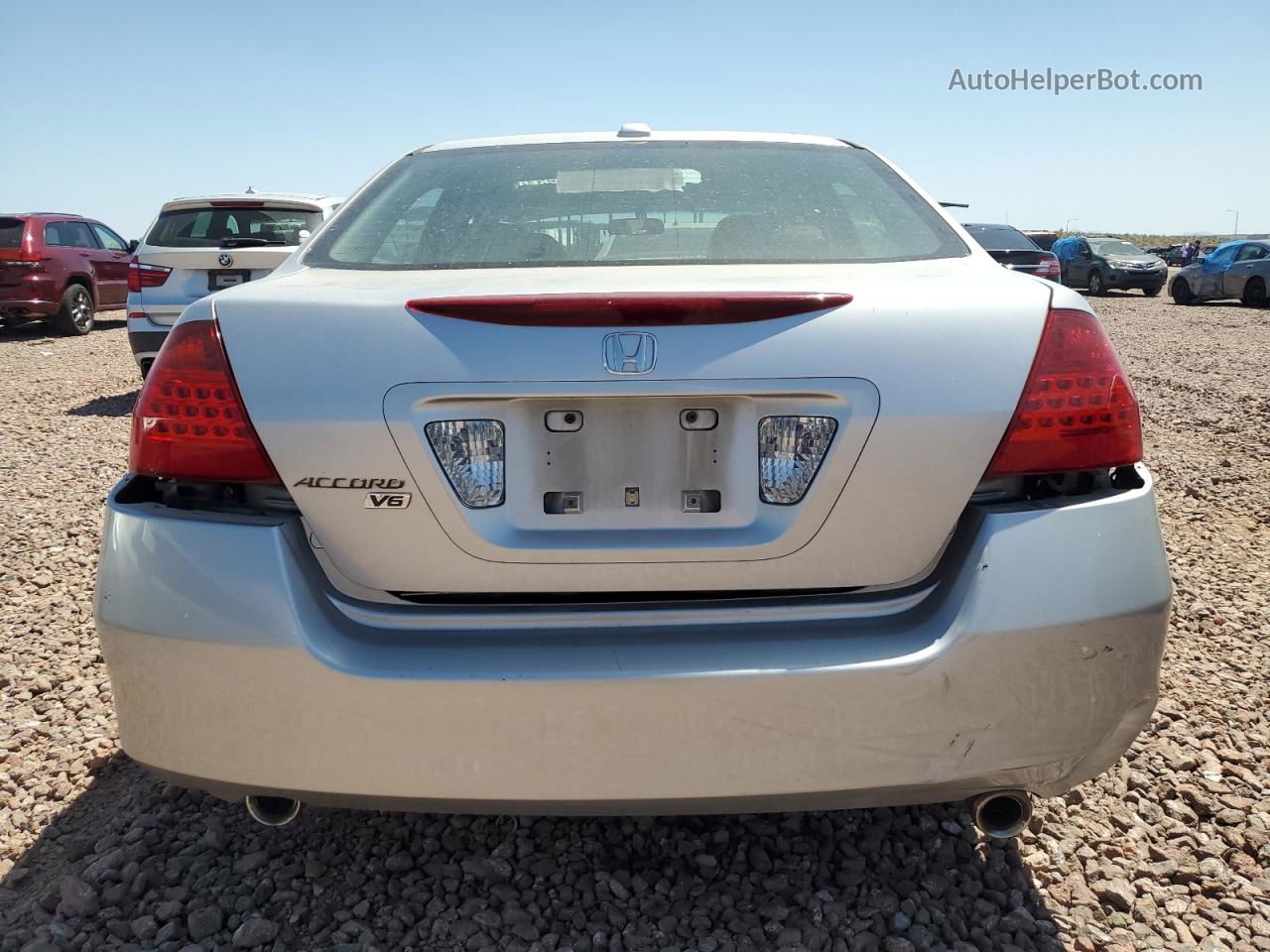 2007 Honda Accord Ex Silver vin: 1HGCM66537A013547