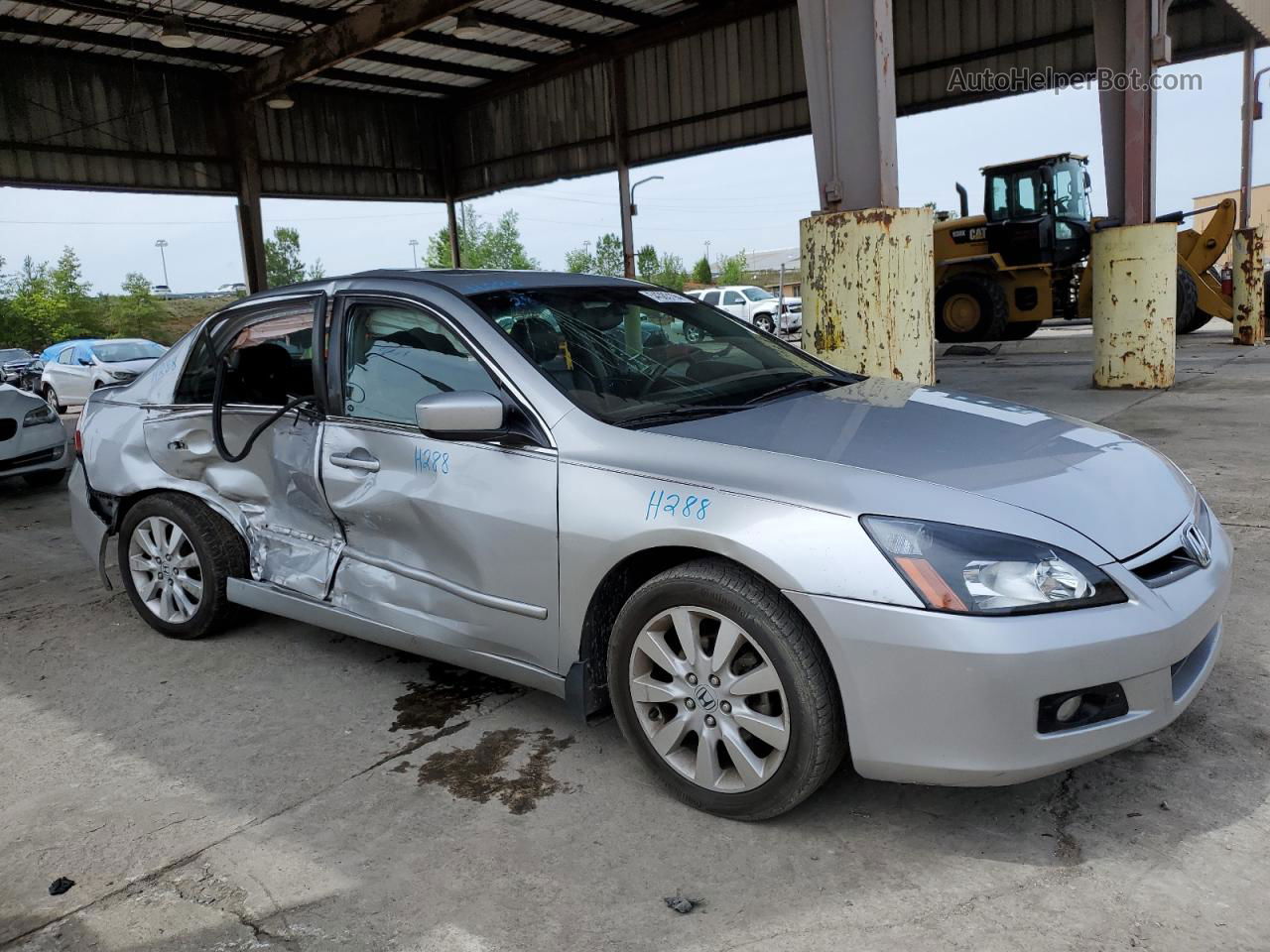 2007 Honda Accord Ex Silver vin: 1HGCM66537A062991