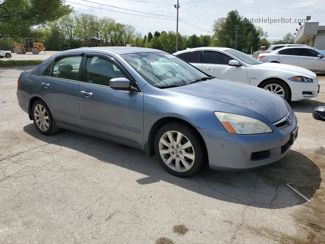 2007 Honda Accord Ex Blue vin: 1HGCM66537A095408