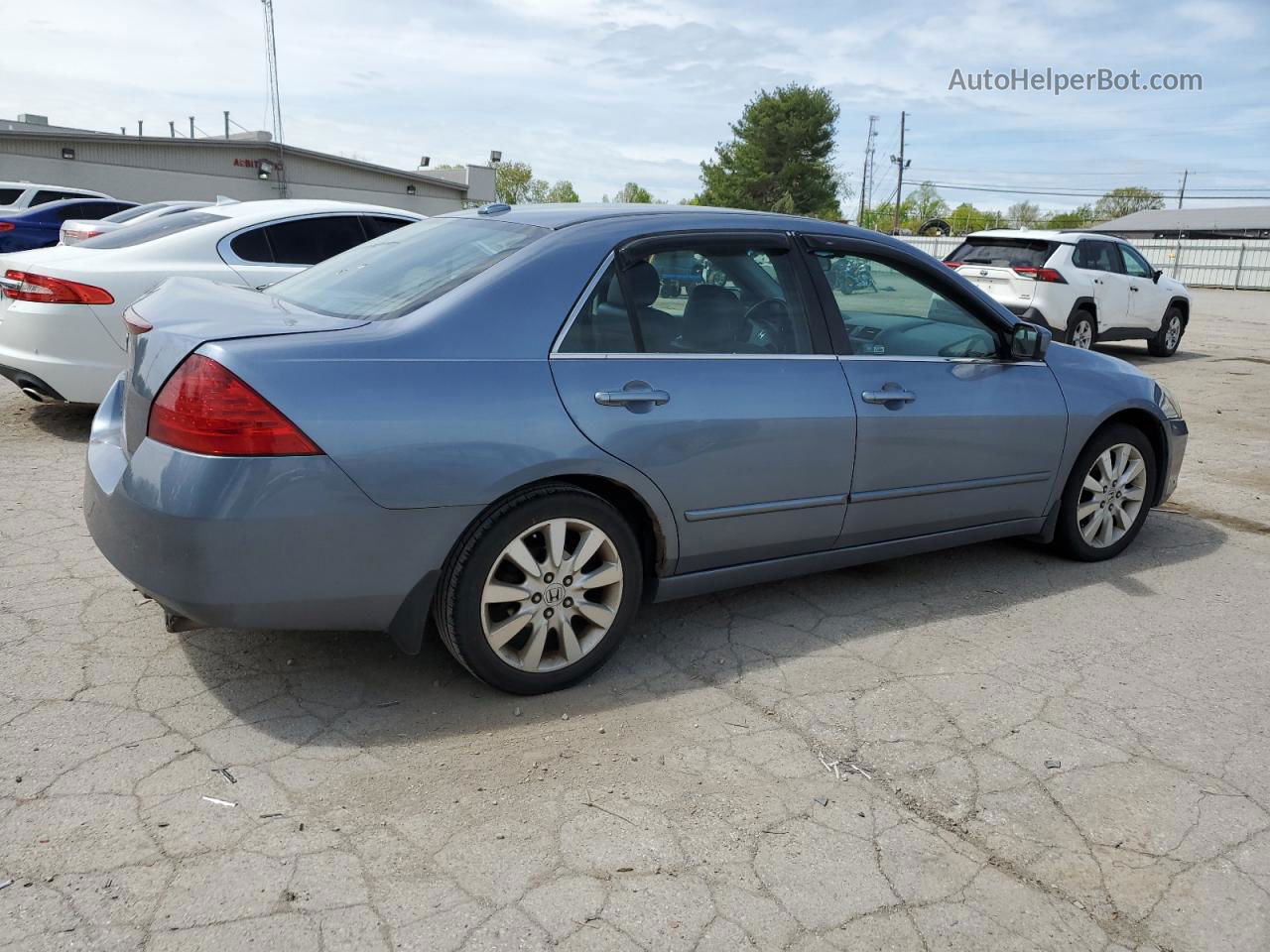 2007 Honda Accord Ex Blue vin: 1HGCM66537A095408