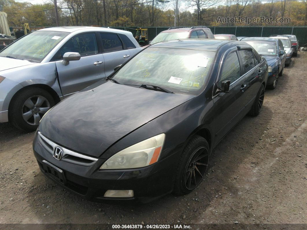 2007 Honda Accord 3.0 Ex Black vin: 1HGCM66537A105015