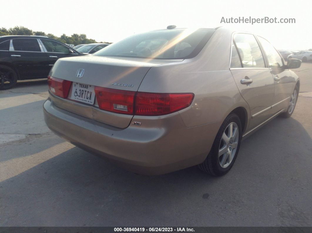 2005 Honda Accord Sdn Ex-l V6 Tan vin: 1HGCM66545A000979