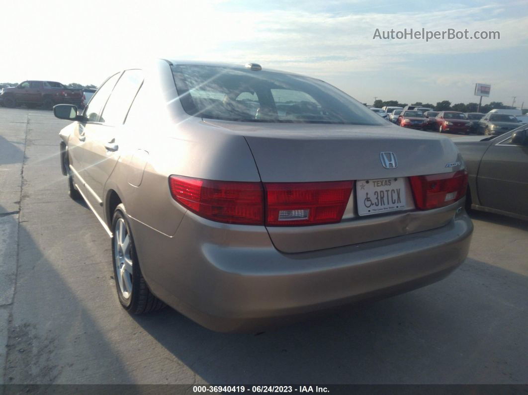 2005 Honda Accord Sdn Ex-l V6 Tan vin: 1HGCM66545A000979