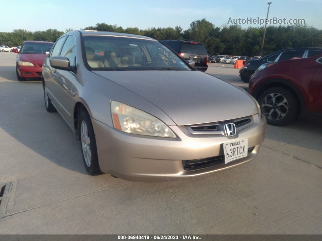 2005 Honda Accord Sdn Ex-l V6 Tan vin: 1HGCM66545A000979