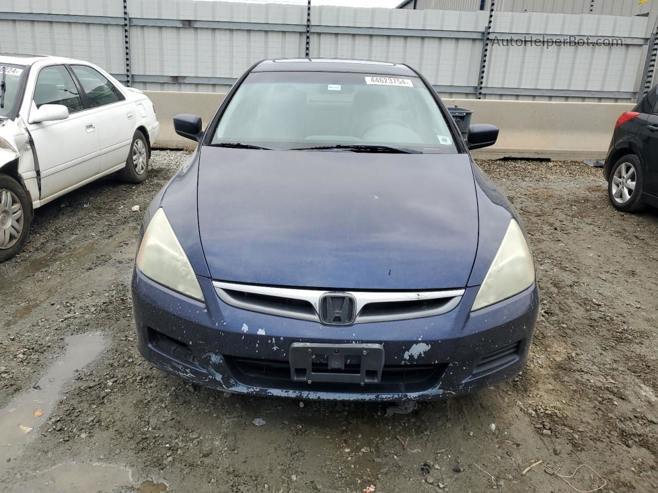 2007 Honda Accord Ex Синий vin: 1HGCM66547A101555