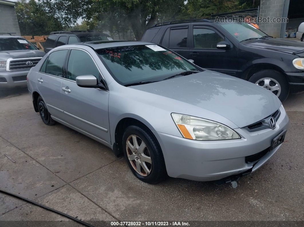 2005 Honda Accord Sdn Ex-l V6 Silver vin: 1HGCM66555A013384