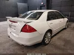 2007 Honda Accord 3.0 Ex White vin: 1HGCM66557A007572