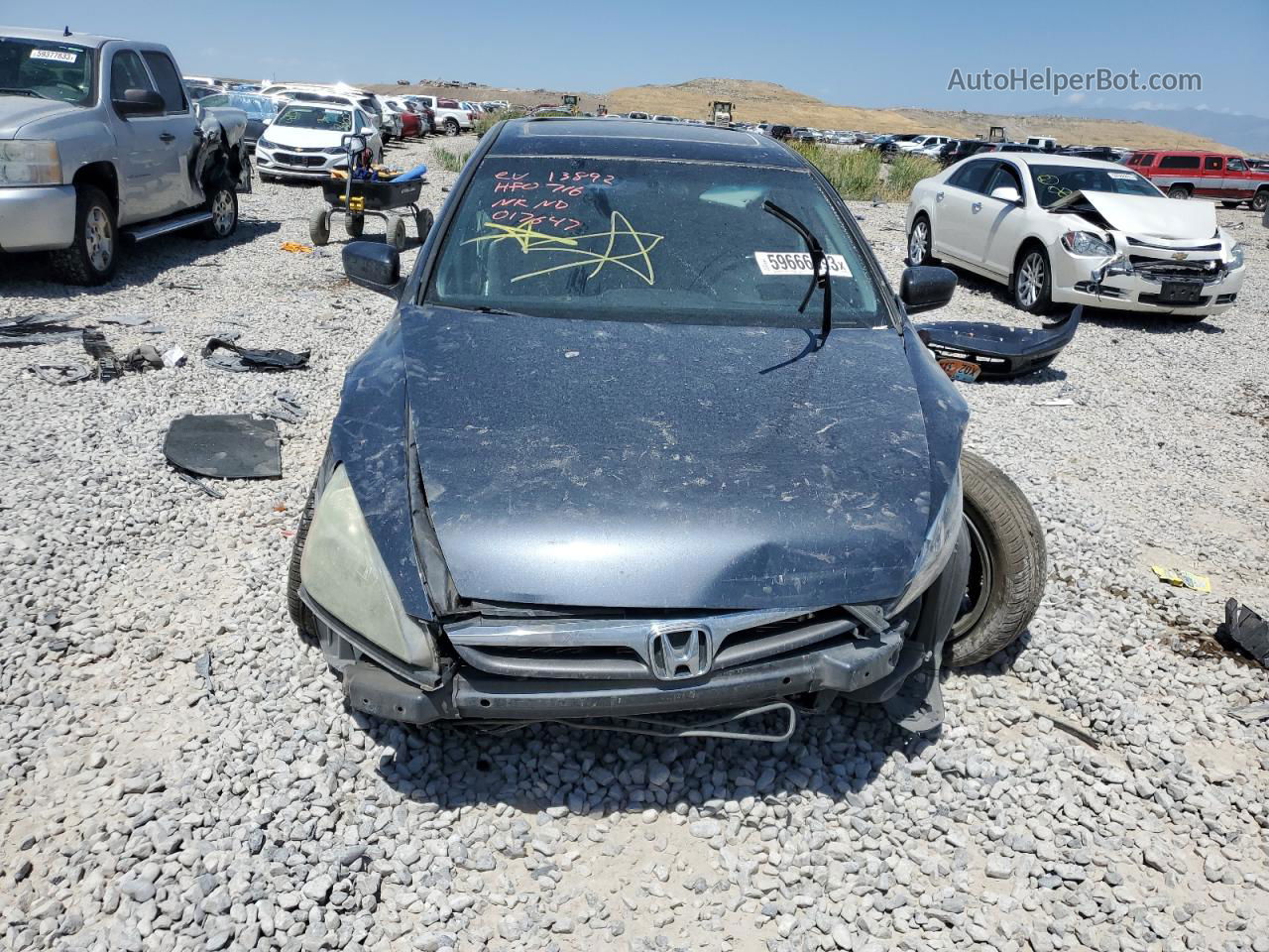 2007 Honda Accord Ex Charcoal vin: 1HGCM66557A017647