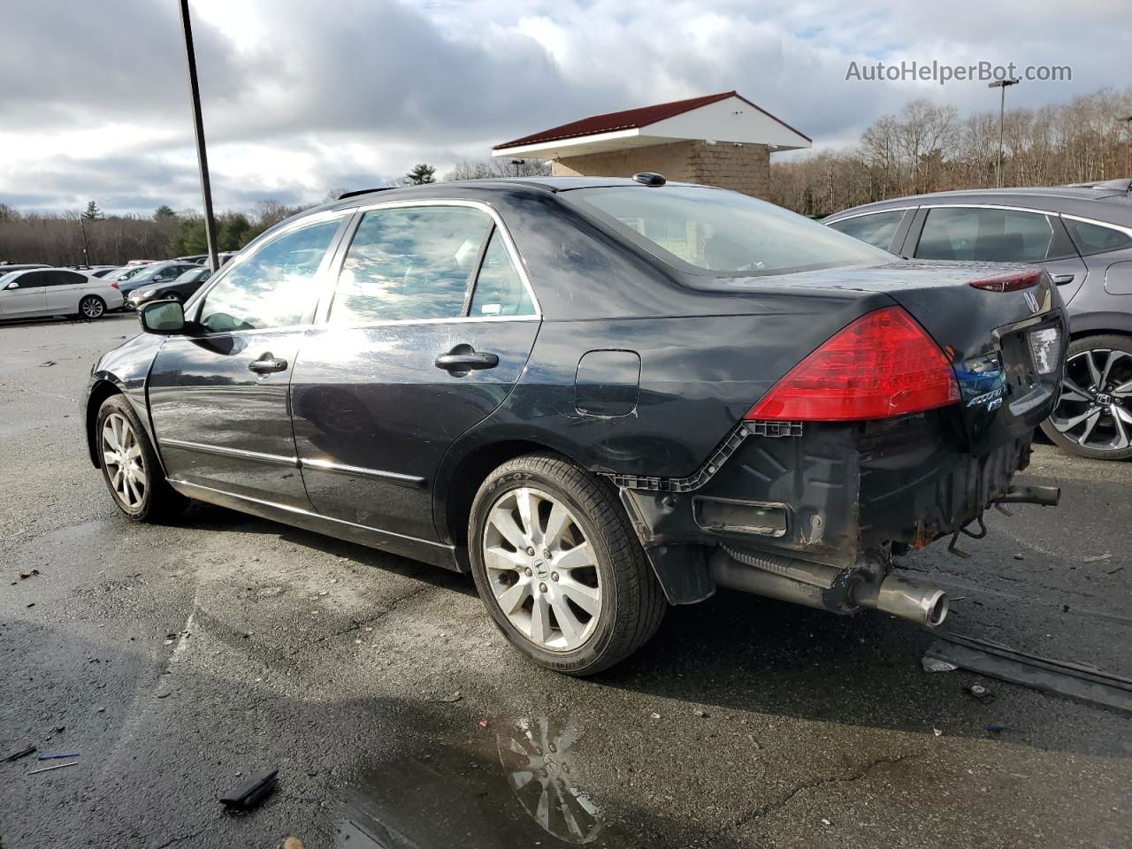 2007 Honda Accord Ex Черный vin: 1HGCM66557A020435