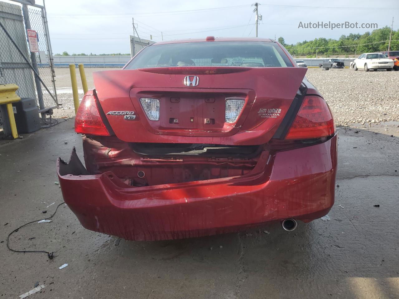 2007 Honda Accord Ex Red vin: 1HGCM66567A002784