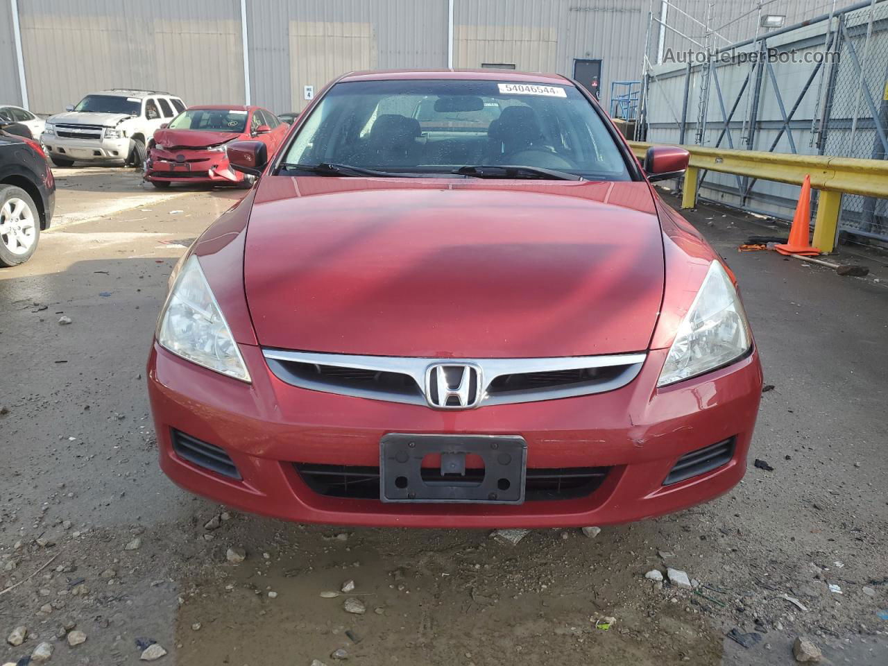 2007 Honda Accord Ex Red vin: 1HGCM66567A002784