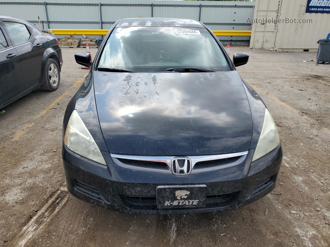 2007 Honda Accord Ex Black vin: 1HGCM66567A062080