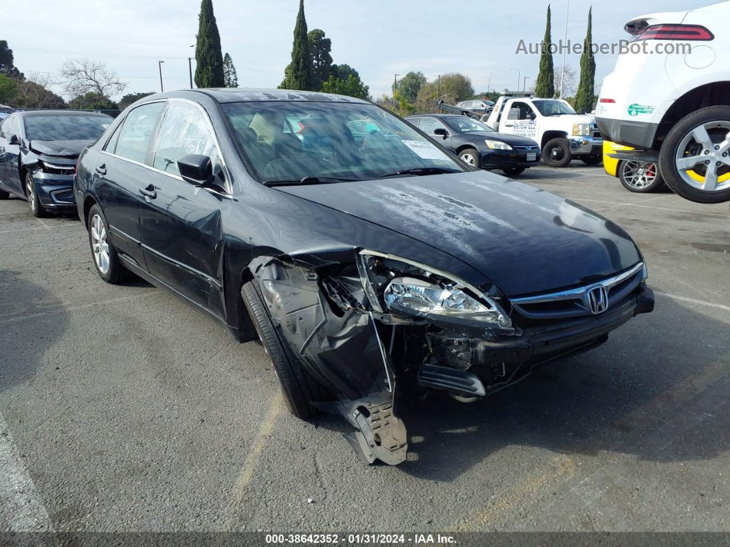 2007 Honda Accord 3.0 Ex Black vin: 1HGCM66567A071104