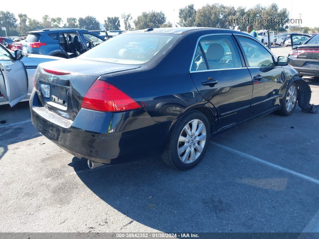 2007 Honda Accord 3.0 Ex Black vin: 1HGCM66567A071104