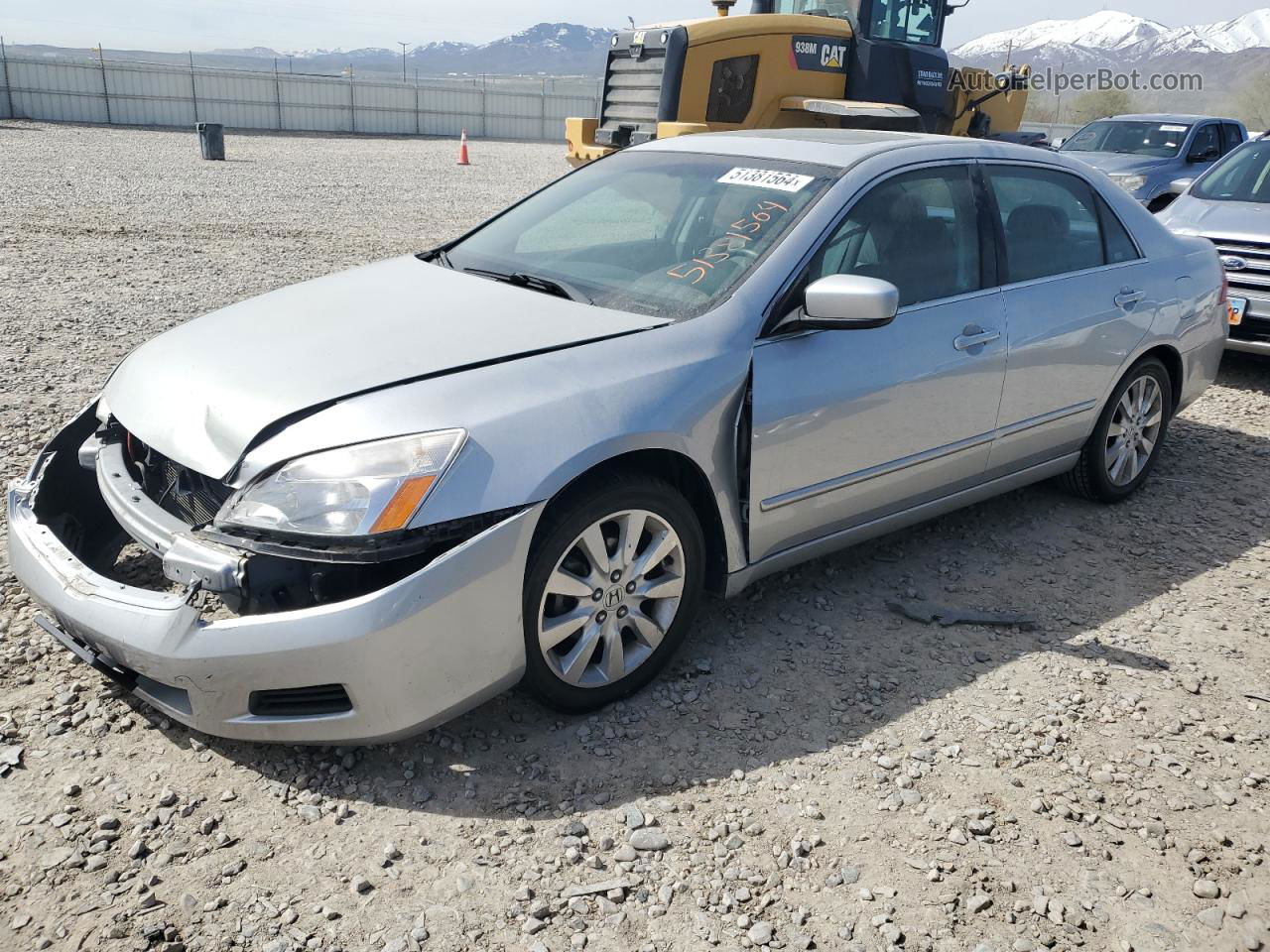 2007 Honda Accord Ex Silver vin: 1HGCM66567A090610