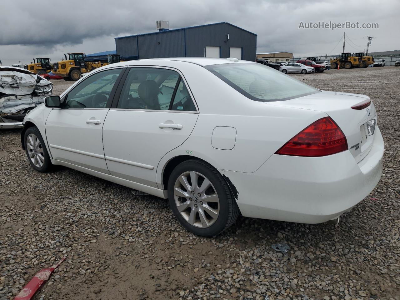 2007 Honda Accord Ex Белый vin: 1HGCM66577A029198