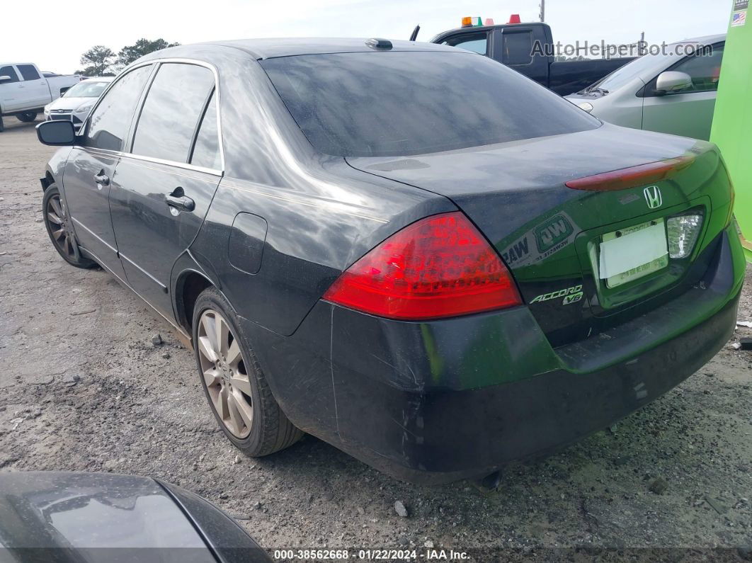 2007 Honda Accord 3.0 Ex Black vin: 1HGCM66577A043859