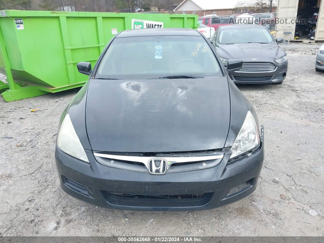 2007 Honda Accord 3.0 Ex Black vin: 1HGCM66577A043859