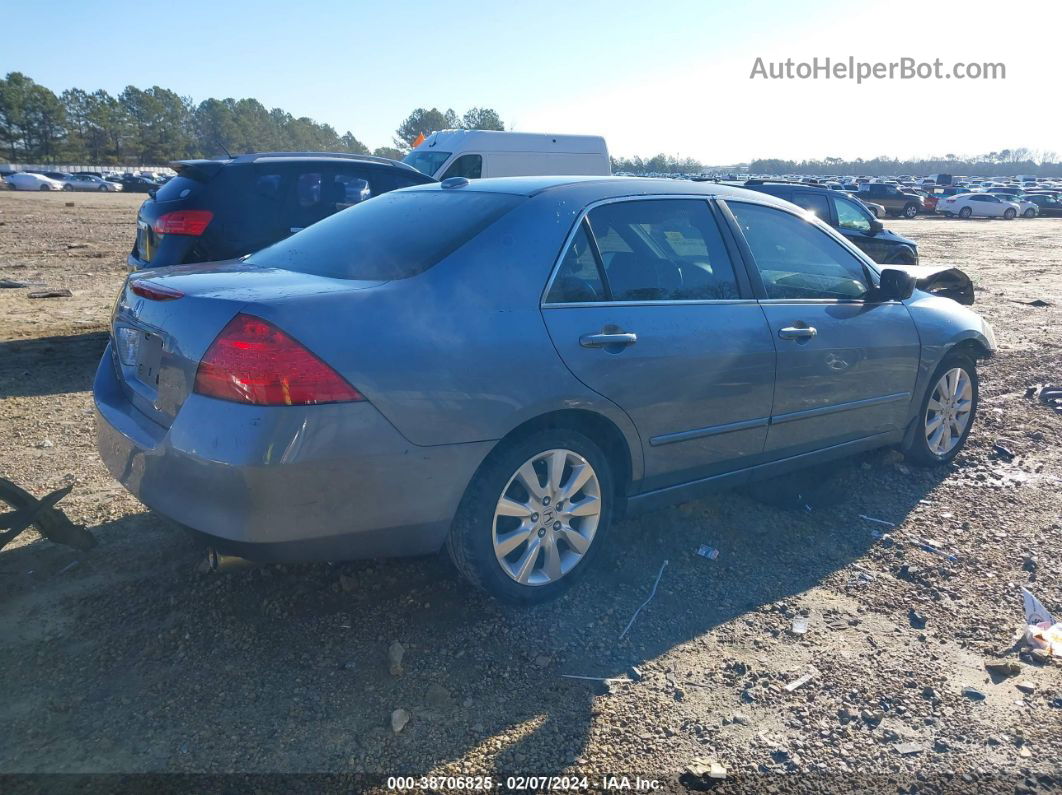 2007 Honda Accord 3.0 Ex Light Blue vin: 1HGCM66577A054120