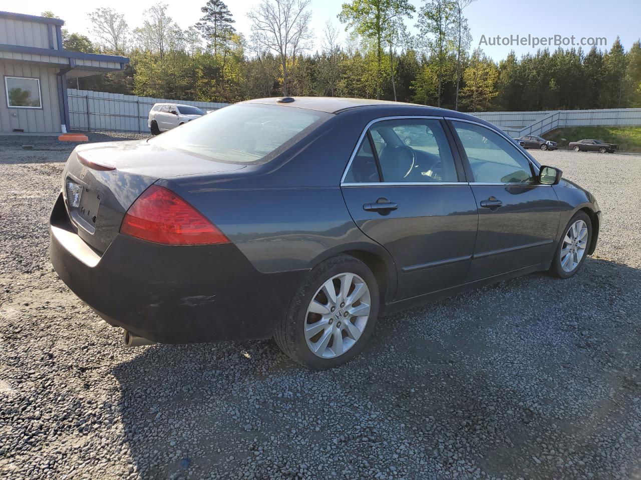 2007 Honda Accord Ex Blue vin: 1HGCM66577A089532