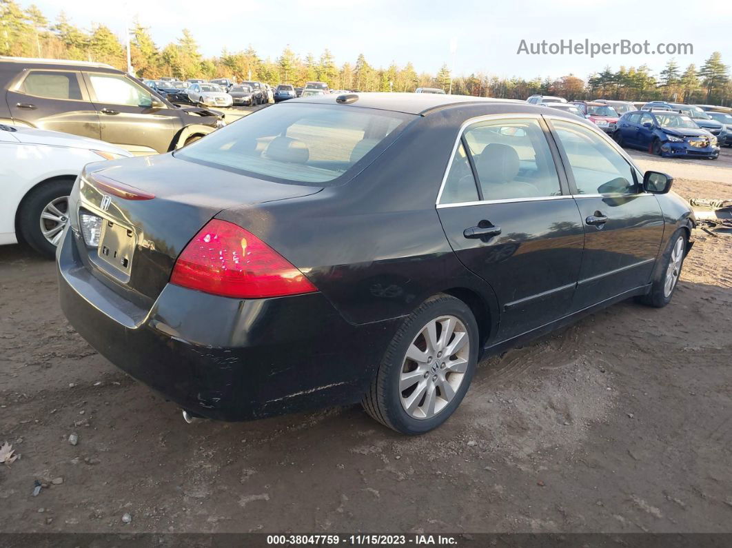 2007 Honda Accord Sdn Ex-l Black vin: 1HGCM66577A102120