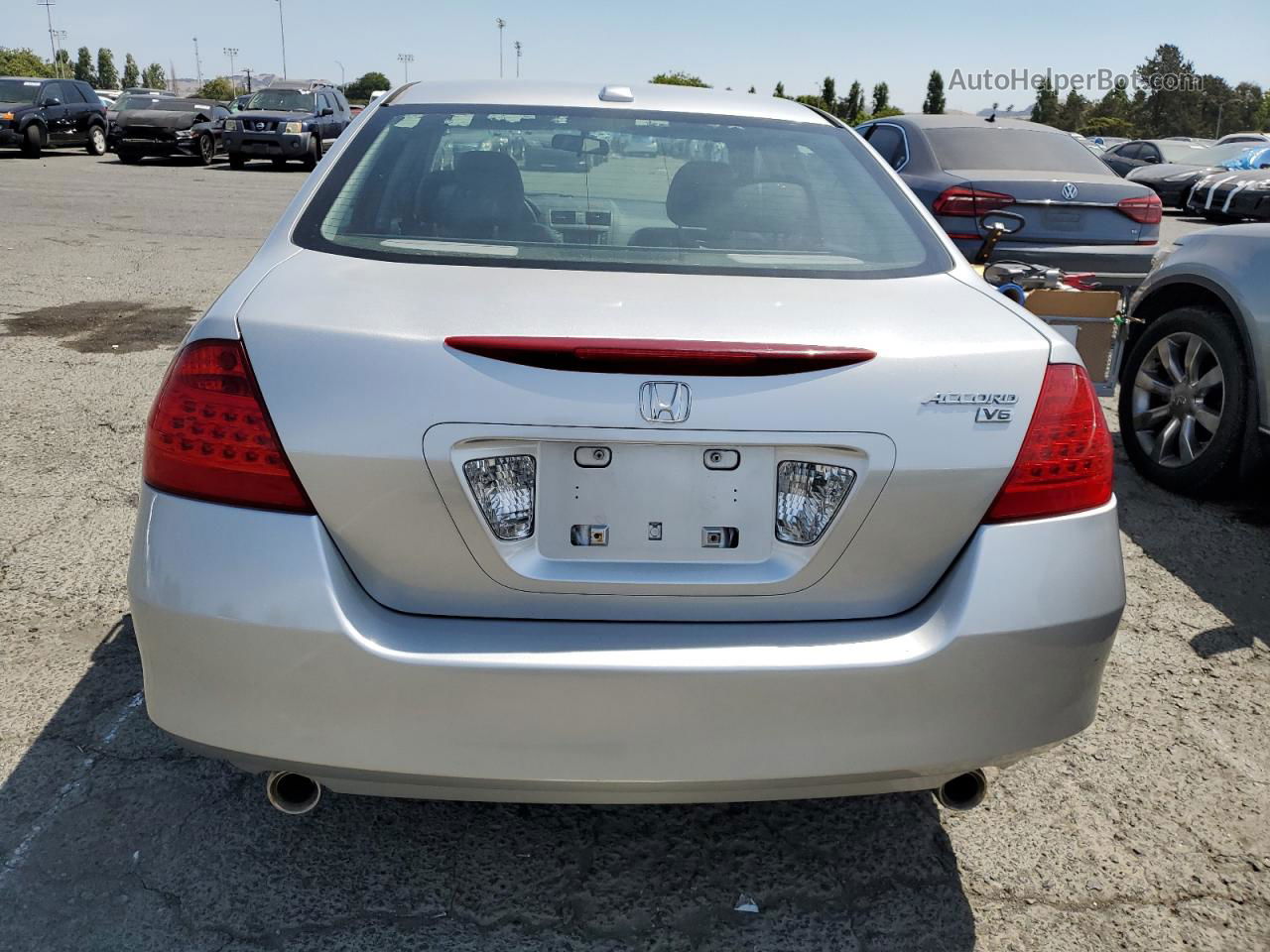 2007 Honda Accord Ex Silver vin: 1HGCM66587A001443