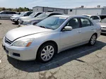 2007 Honda Accord Ex Silver vin: 1HGCM66587A001443